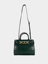 Tom Ford Emerald Green Crocodile Leather Top Handle Bag