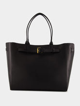 Tom Ford Black Audrey Large Tote in Grain Leather
