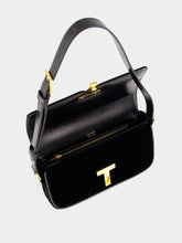 Tom Ford Black Velvet Wallis Shoulder Bag
