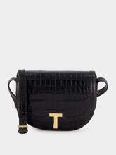 Tom Ford Black Crocodile Leather Wallis Crossbody Bag