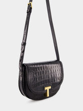 Tom Ford Black Crocodile Leather Wallis Crossbody Bag