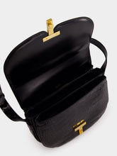 Tom Ford Black Crocodile Leather Wallis Crossbody Bag