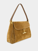 Tom Ford Whisky Brown Medium Smooth Suede Shoulder Bag