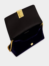 Tom Ford Ink Blue Velvet Mini Shoulder Bag