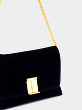 Tom Ford Ink Blue Velvet Mini Shoulder Bag