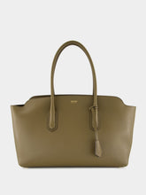 Tom Ford Dark Olive Large Natural Grain Leather Shoulder Bag