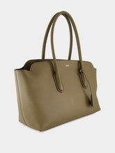 Tom Ford Dark Olive Large Natural Grain Leather Shoulder Bag