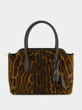 Tom Ford Whisky Brown Ocelot-Print Suede Bag