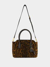 Tom Ford Whisky Brown Ocelot-Print Suede Bag