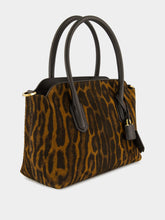 Tom Ford Whisky Brown Ocelot-Print Suede Bag