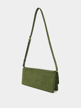 Tom Ford Moss Green Cashmere Suede Shoulder Bag