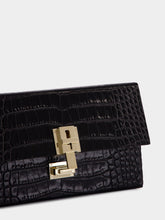 Tom Ford Black Crocodile Clutch in Leather