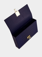 Tom Ford Sea Blue Crocodile Clutch in Leather