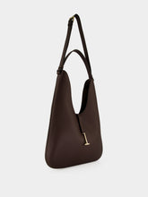 Tom Ford Chocolate Brown Grain Leather Hobo Bag