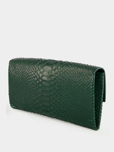 Tom Ford Emerald Green Python-Print Jean Clutch