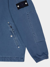 Stone Island Indigo Denim Hooded Zip-Up Jacket