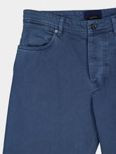 Stone Island Indigo Blue Cotton Trousers