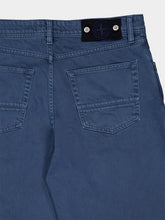 Stone Island Indigo Blue Cotton Trousers