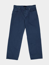 Stone Island Indigo Blue Cotton Trousers