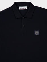 Stone Island Navy Blue 50/2 Organic Cotton Piqué Polo