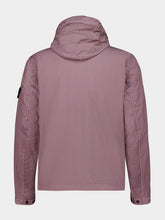 Stone Island Purple Grey Crinkle Reps Nylon Hooded Jacket