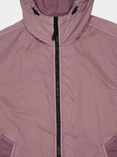 Stone Island Purple Grey Crinkle Reps Nylon Hooded Jacket