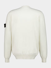 Stone Island Ivory Organic Cotton Crewneck Jumper