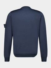 Stone Island Slate Blue Virgin Wool Crewneck Jumper