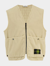 Stone Island Desert Sand Cotton Utility Vest
