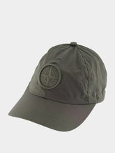 Stone Island Musk Green Baseball Cap with Compass Embroidery