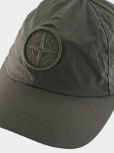 Stone Island Musk Green Baseball Cap with Compass Embroidery