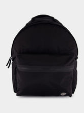 Stone Island Black Coated Nylon Backpack with Logo Patch