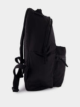 Stone Island Black Coated Nylon Backpack with Logo Patch