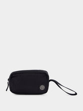 Stone Island Black Nylon Wrist Pouch with Compass Logo