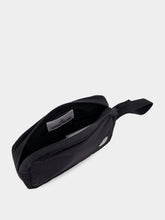 Stone Island Black Nylon Wrist Pouch with Compass Logo