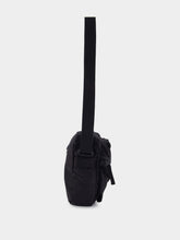 Stone Island Black Crossbody Bag with Logo Patch