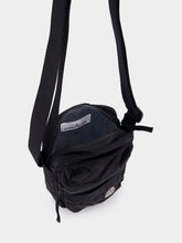 Stone Island Black Crossbody Bag with Logo Patch