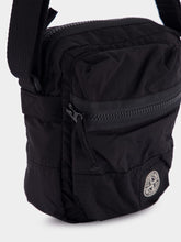 Stone Island Black Crossbody Bag with Logo Patch