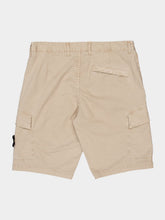 Stone Island Desert Sand Organic Cotton Stretch Cargo Shorts