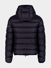 Moncler Dark Blue Hooded Short Down Jacket