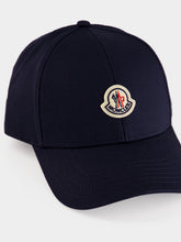 Moncler Navy Blue Cotton Gabardine Baseball Cap