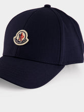 Moncler Navy Blue Cotton Gabardine Baseball Cap