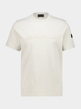 Moncler White Ivory Logo Cotton T-Shirt