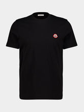 Moncler Black Cotton Jersey Logo T-Shirt