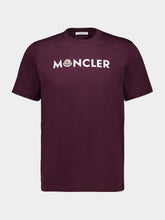 Moncler Burgundy Logo Cotton T-Shirt