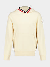 Moncler Cream Cotton Hooded Sweatshirt