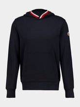 Moncler Navy Cotton Hooded Sweatshirt