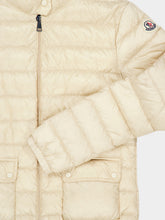 Moncler Light Beige Lans Short Down Jacket