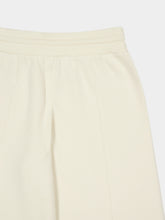 Moncler Ivory Double Knit Wool and Cashmere Trousers