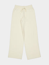 Moncler Ivory Double Knit Wool and Cashmere Trousers